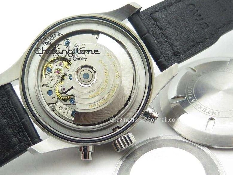 MIROTIME 0215 Soft Pilot Chrono 3777 43mm ZF 1:1 Best Edition Black Dial On Black Leather Strap A 7360